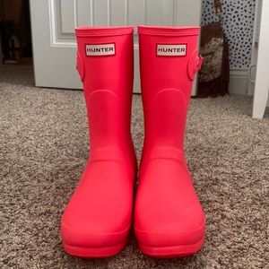 Womens Hunter Bright Pink boots